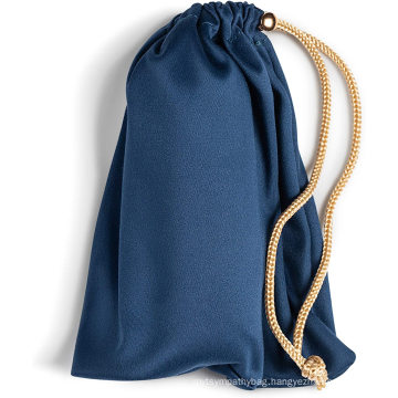 High class reusable large satin pen drawstring bags jewelry